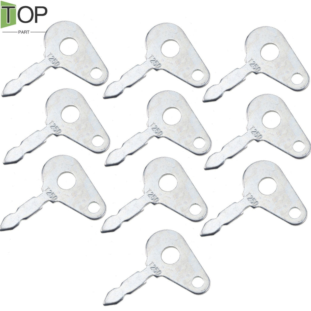 (10) Ignition Keys for Lucas Ford New Holland Case Tractor T250 8223438 54324157