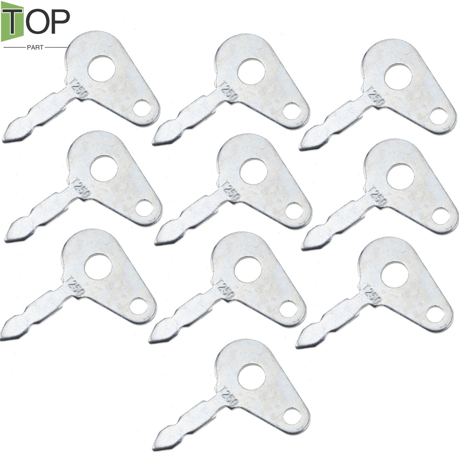(10) Ignition Keys for Lucas Ford New Holland Case Tractor T250 8223438 54324157