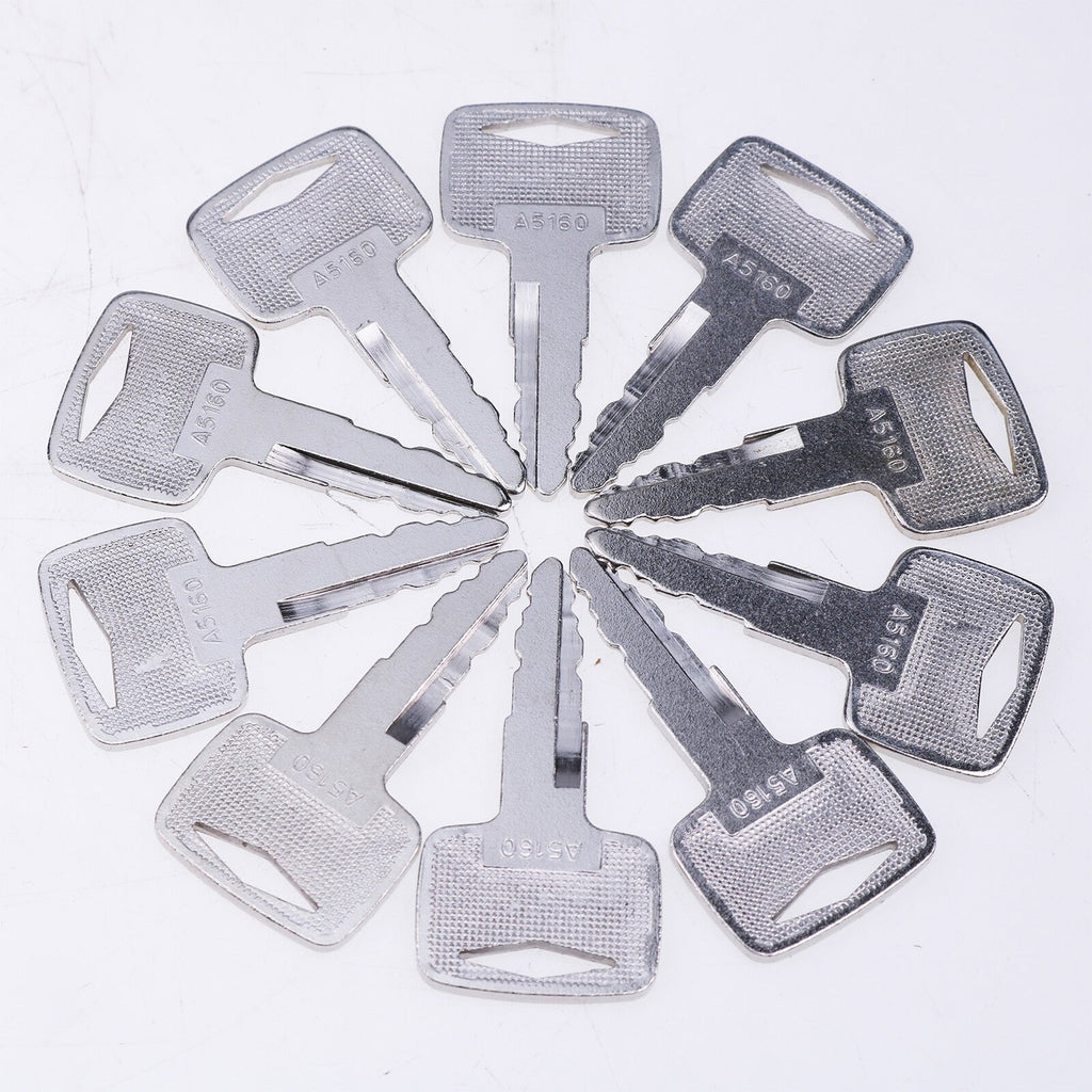 10 Starter Ignition Replacement Keys #A5160 - Set of 10 Durable Keys