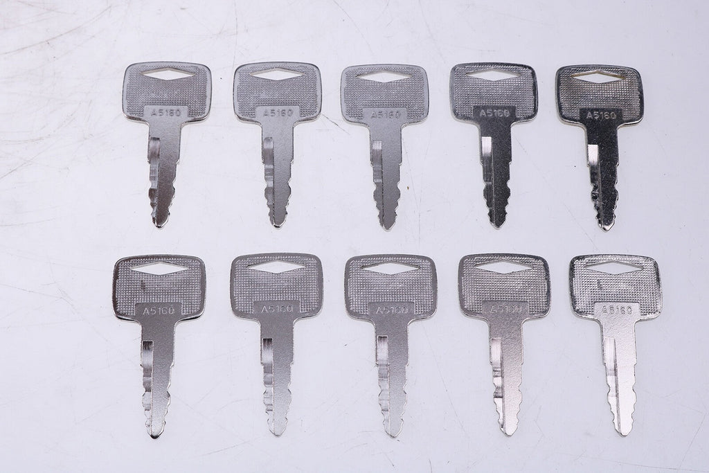 10 Starter Ignition Replacement Keys #A5160 - Set of 10 Durable Keys