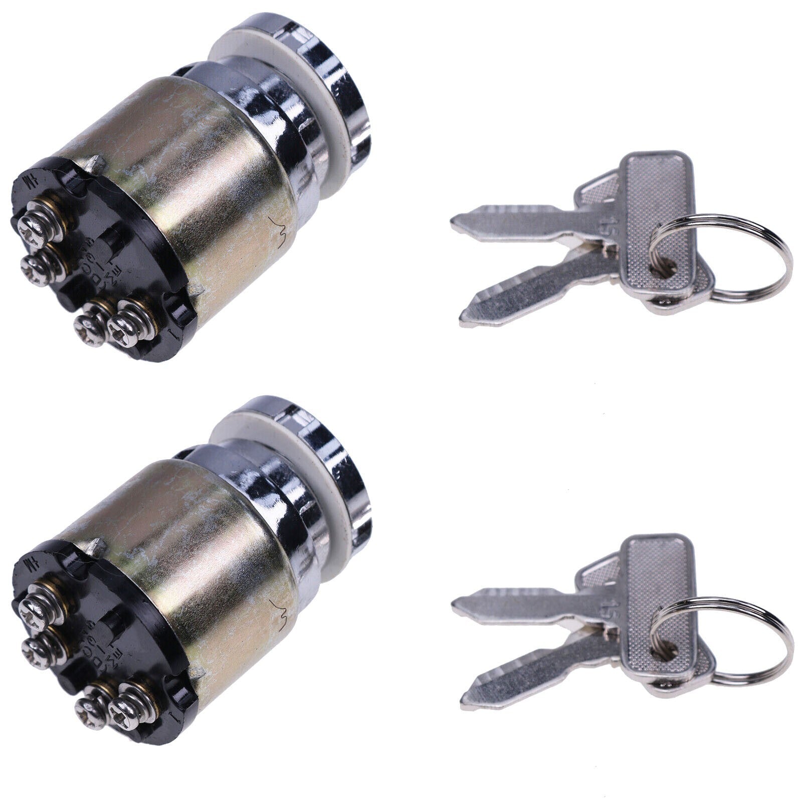 2X Ignition Key Switch 1012415 for Club Car DS Gas Golf Cart 1983-1995