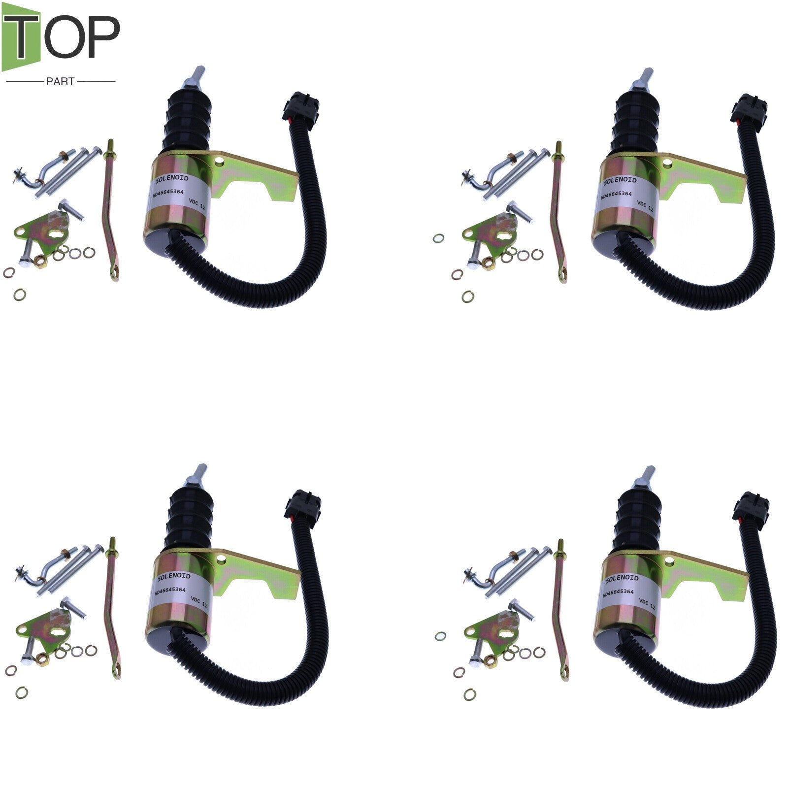 4X 1751ES SA-3799-12 12V Fuel Shutoff Solenoid for Deutz Bosch RSV Engine