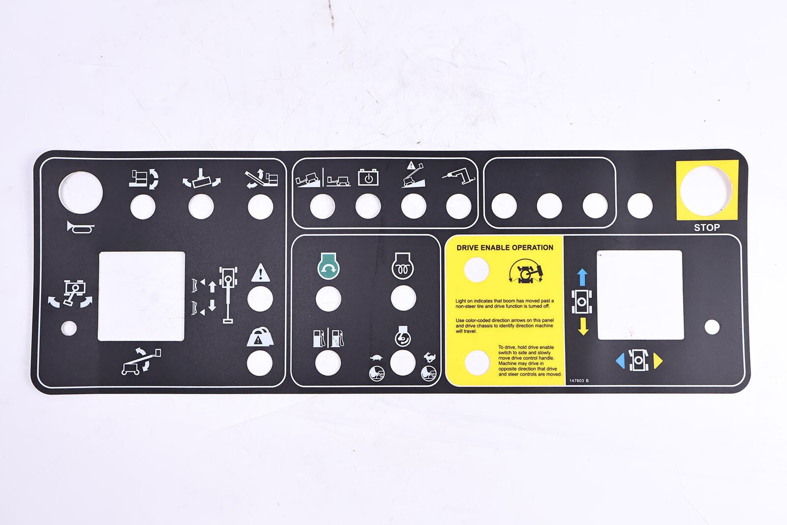New 147575GT Control Panel Decal for Genie S-65TRAX S-60TRAX S-85 S-60 S-65