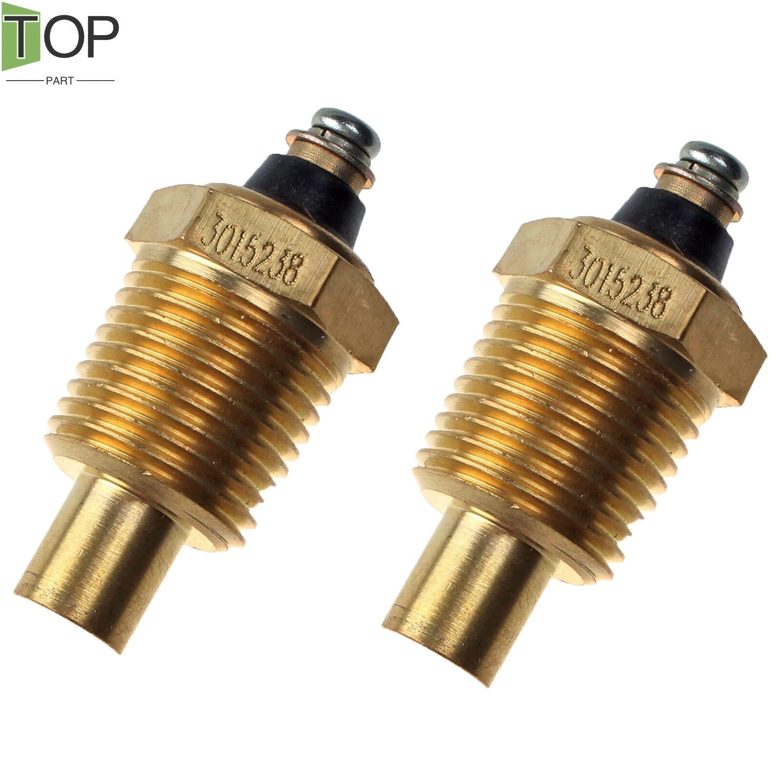 2X Water Temp Sensor 3015238 1/2NPT for Cummins KTA19GC Engine New