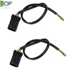 2X 3-Pin Wiper Motor Connector Plug 6730321 for Bobcat S100 S175 S205 S220 S300