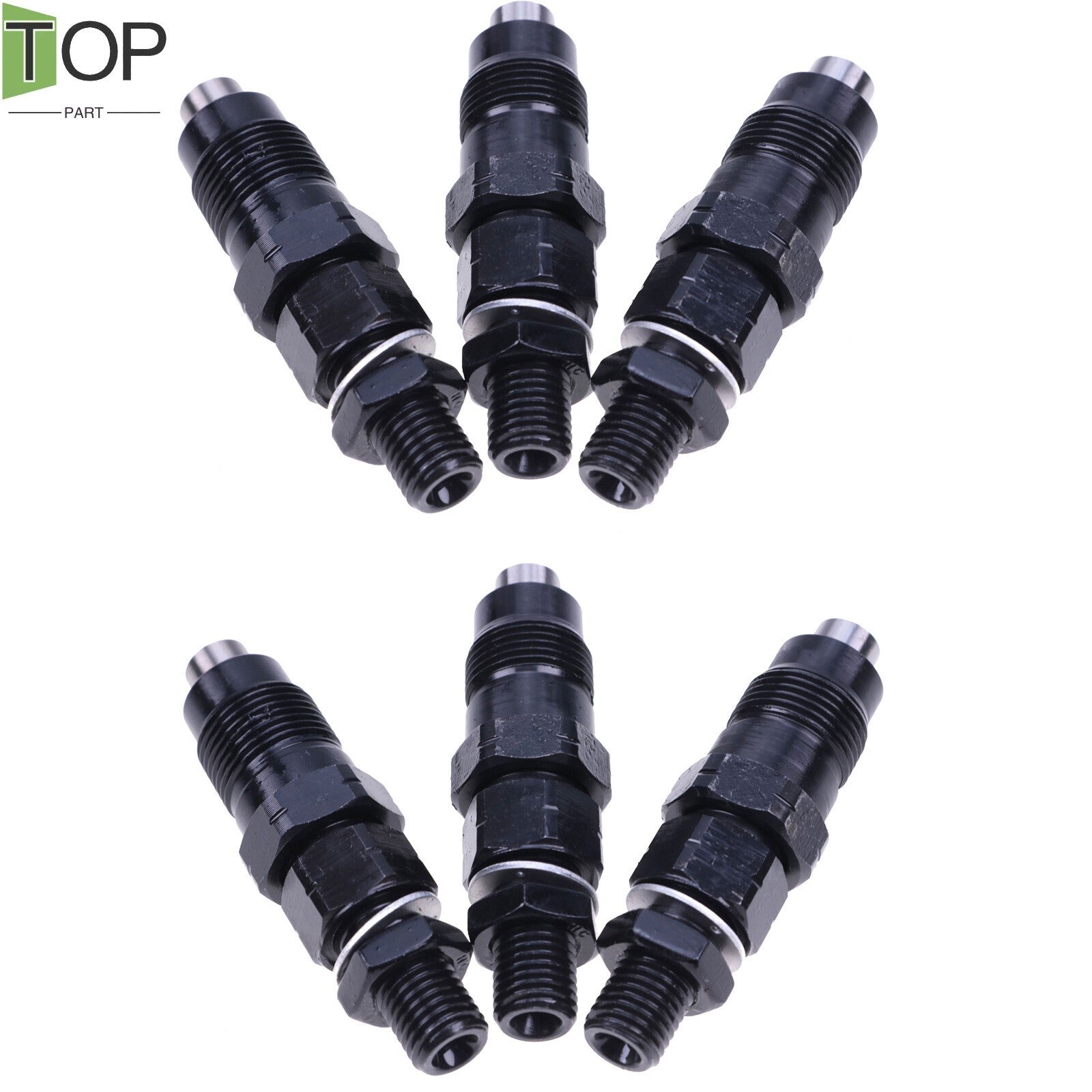 6X 093500-3840 Fuel Injectors for Mitsubishi S4L-31 S6S Engine MM43594101 New