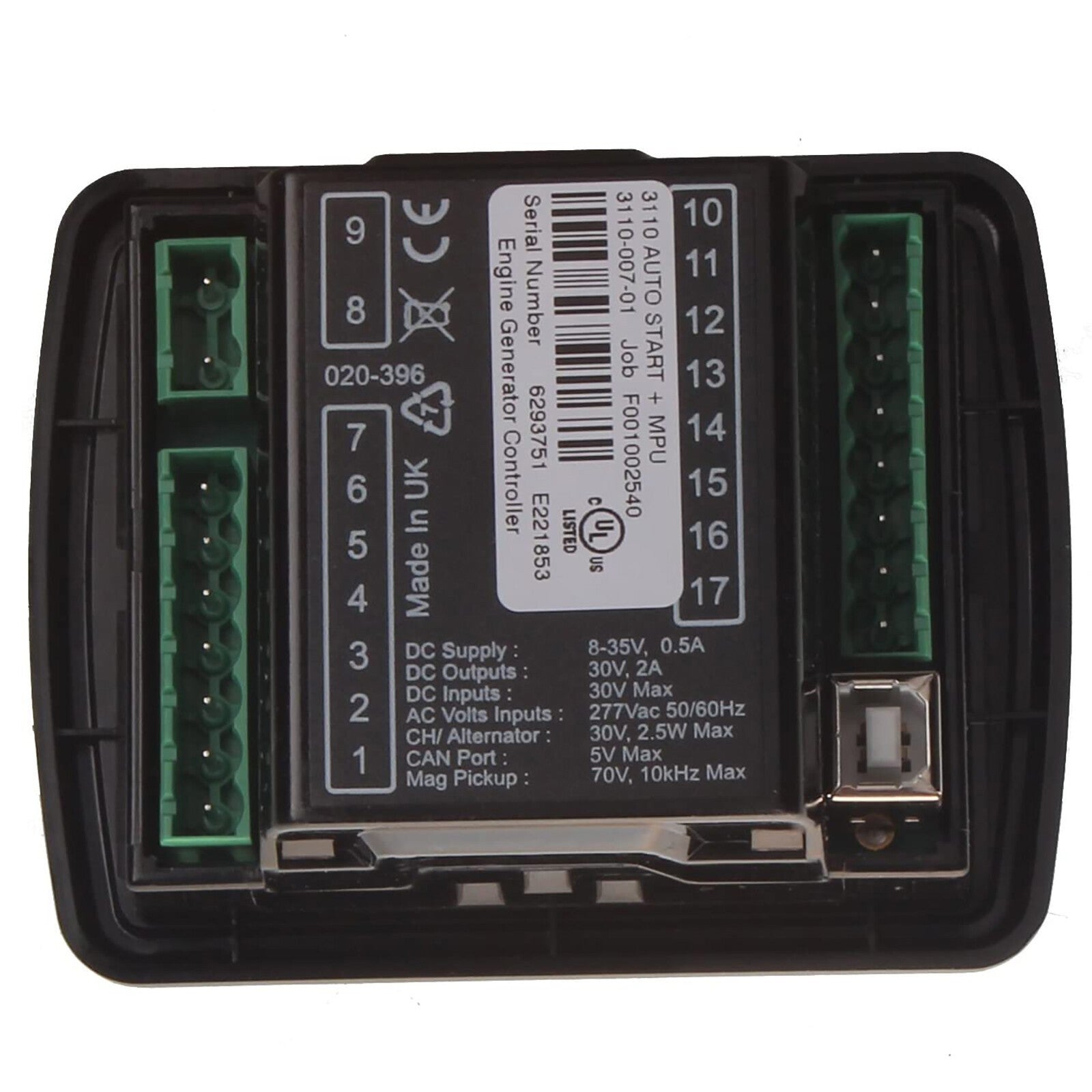 DSE3110 MPU Generator Controller Module Deep Sea Electronics New