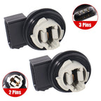 2x Front Turn Signal Light Bulb Socket Holder for Ford 2U5Z13411DA