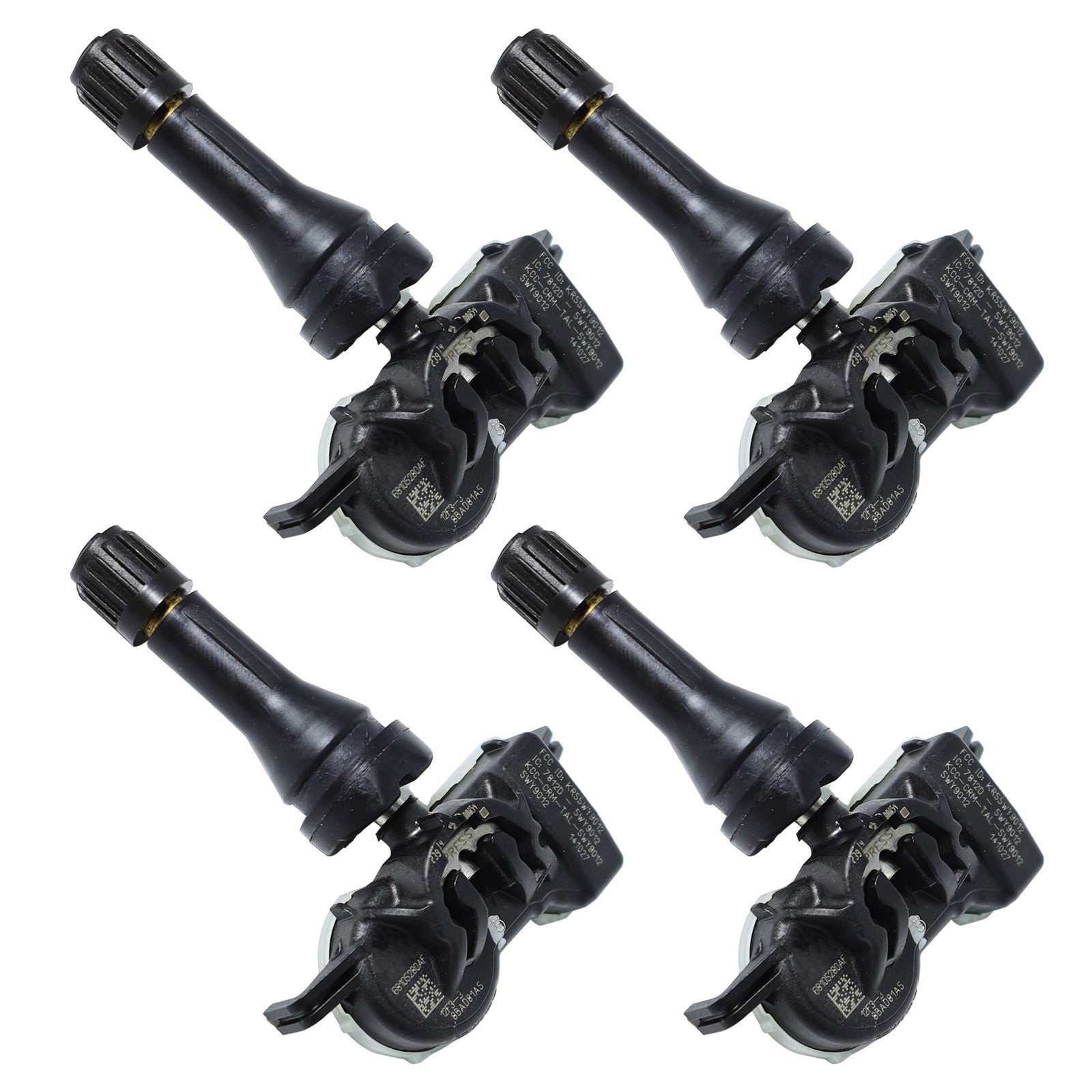 4x 68105280AF TPMS Tire Pressure Sensor 433MHz for Chrysler Jeep Vehicles