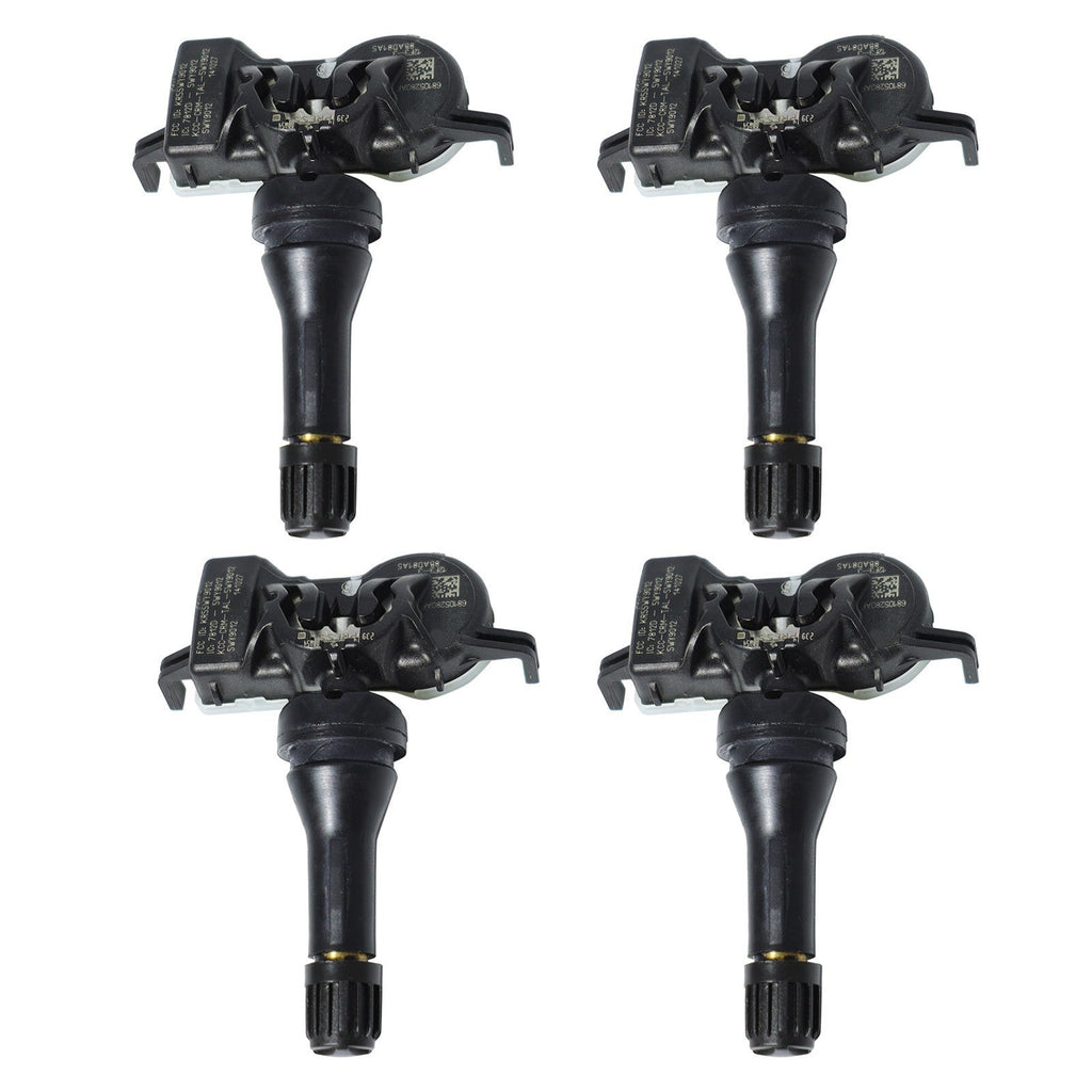 4x 68105280AF TPMS Tire Pressure Sensor 433MHz for Chrysler Jeep Vehicles