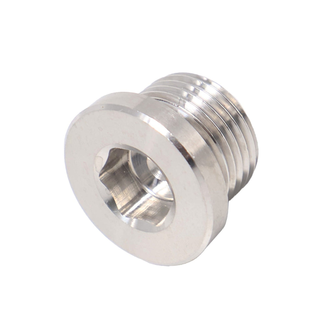 2 Pack Stainless Steel O2 Oxygen Sensor Bung & Hex Plug Kit M18 x 1.5