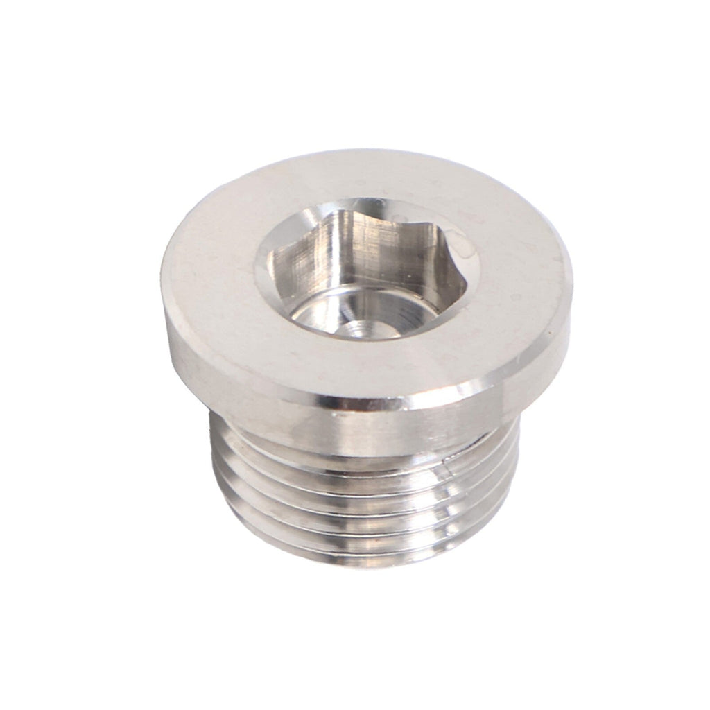 2 Pack Stainless Steel O2 Oxygen Sensor Bung & Hex Plug Kit M18 x 1.5