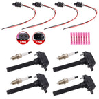 Dodge Dart 2.0L 2013-16 Ignition Coil & Spark Plug Set w/ Connectors 4x New