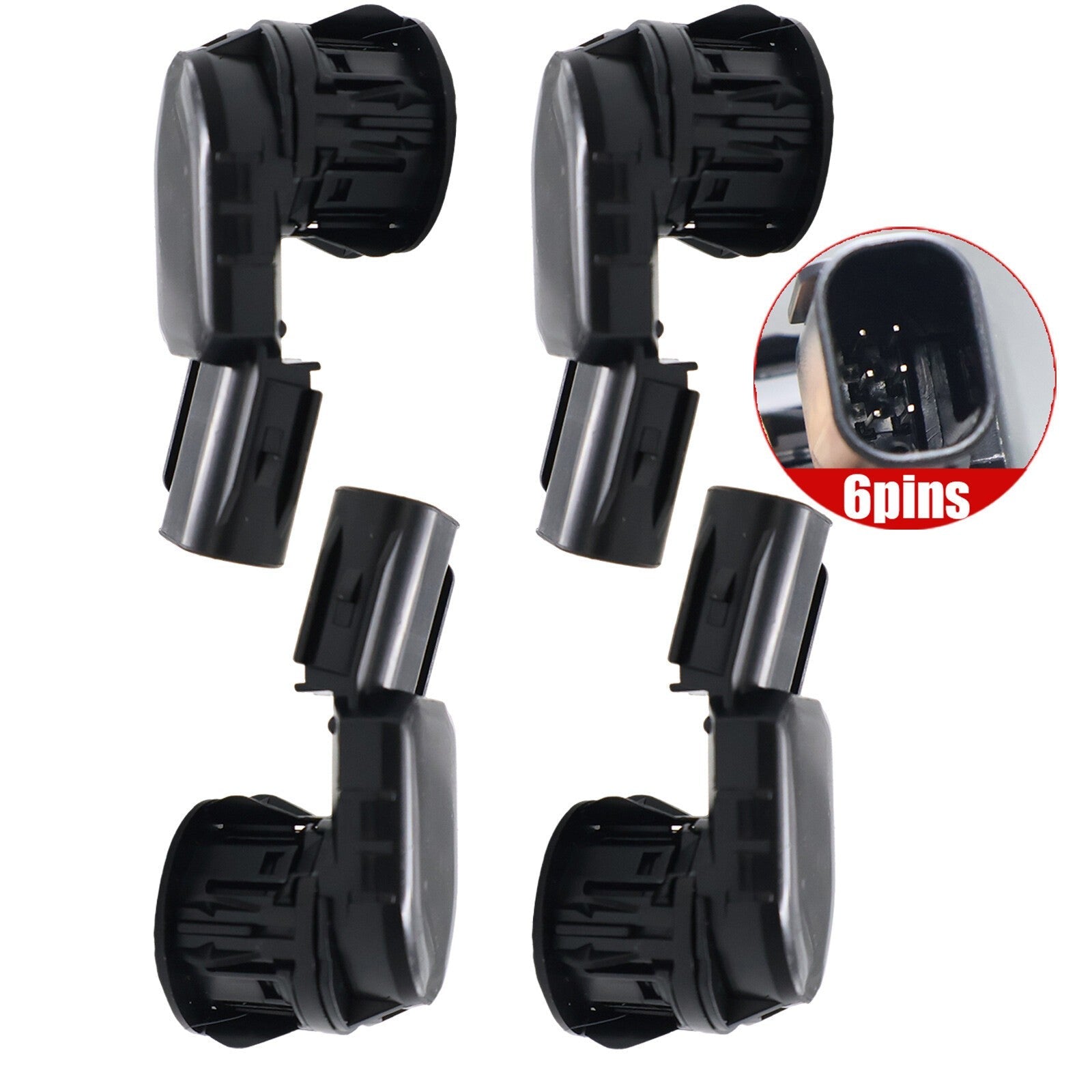 4 Black Bumper Parking Sensor Kit 893410C010 for Toyota RAV4 Tundra 2013-2018