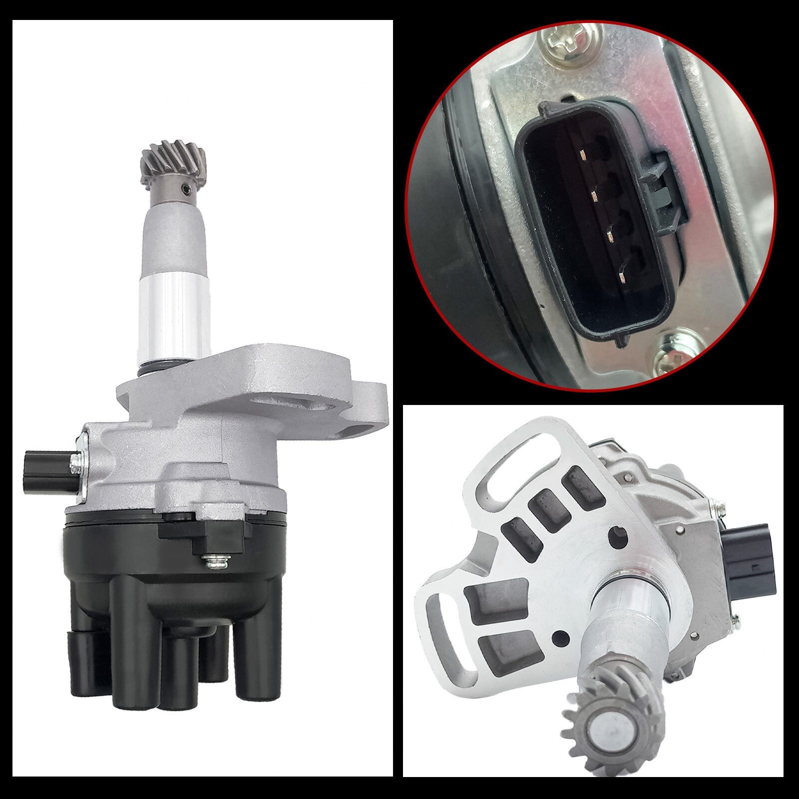 Ignition Distributor w/ Cap & Rotor for Mazda MPV B2600 2.6L L4 1990-1994