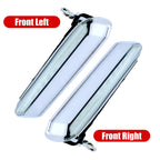 86-97 D21 Hardbody Pathfinder Front Door Handle Set Chrome Outside 2 Pieces