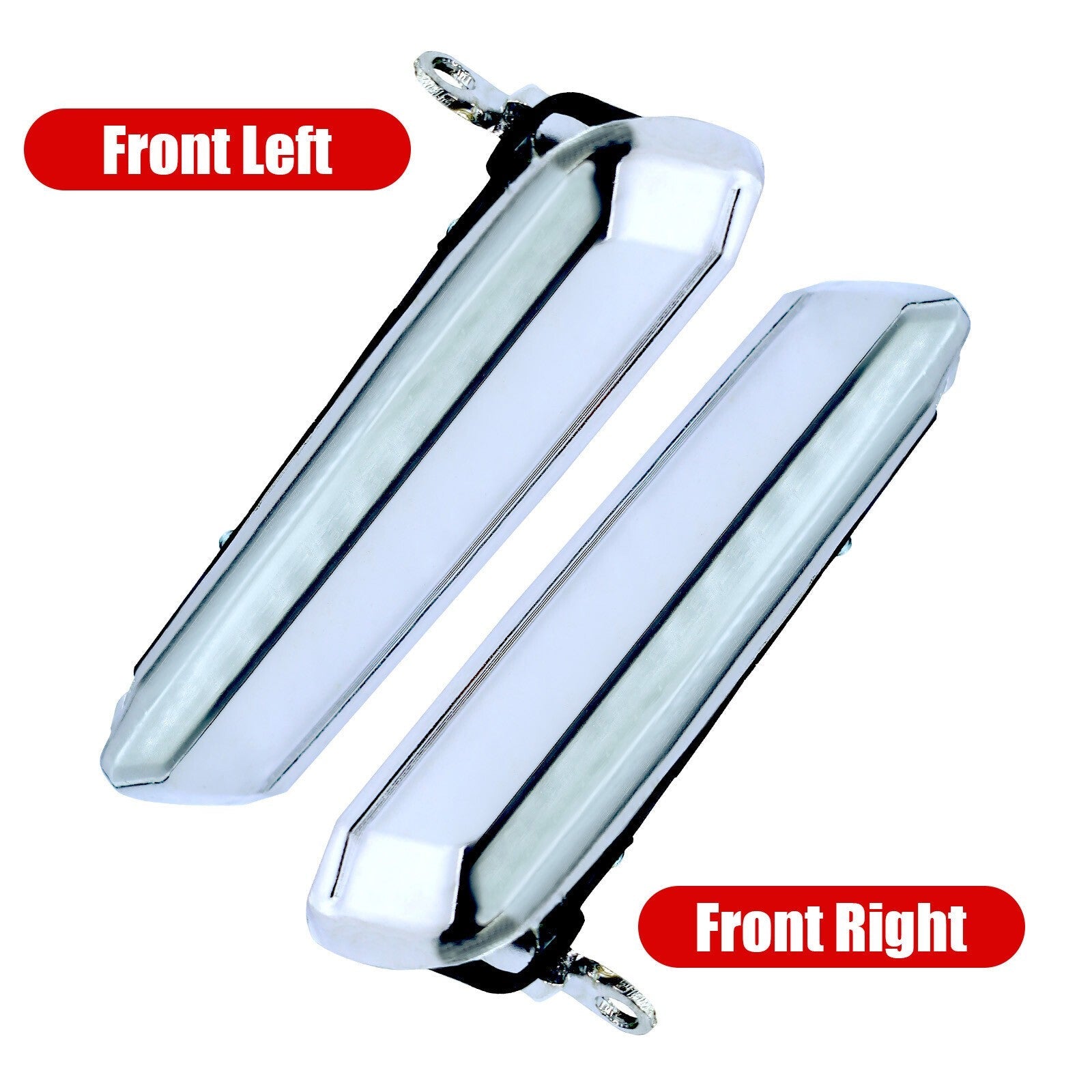 86-97 D21 Hardbody Pathfinder Front Door Handle Set Chrome Outside 2 Pieces