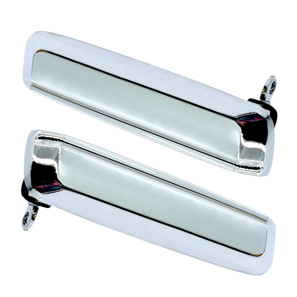 86-97 D21 Hardbody Pathfinder Front Door Handle Set Chrome Outside 2 Pieces