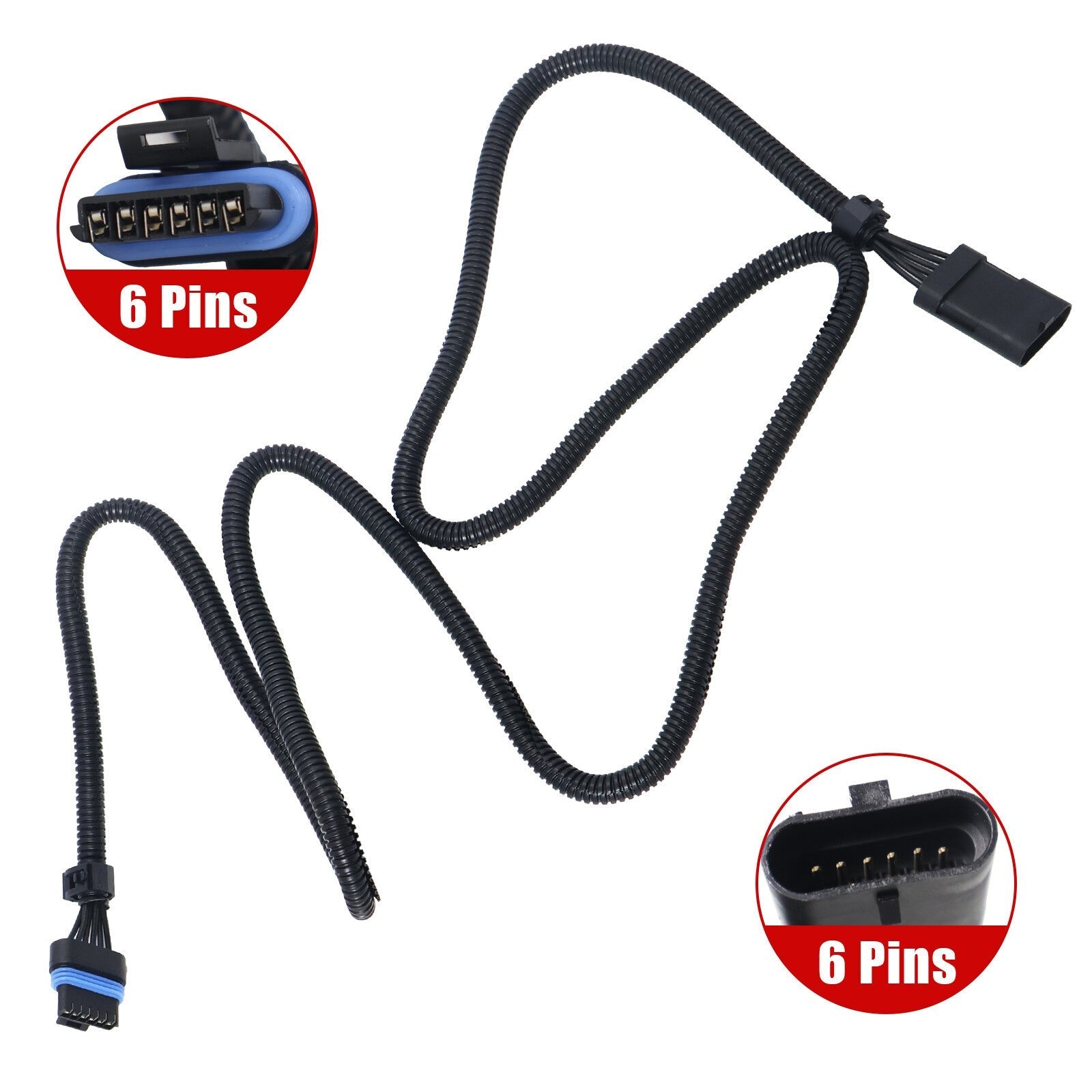 GM 6.5L Turbo Diesel PMD FSD Black Module Extension Cable for GM Trucks