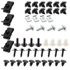 Engine Splash Shield Hardware Kit 50PCS Bolt Screw U-nut Clip Rivet Set