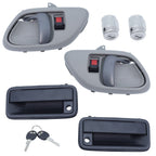 Front Door Handle w/ Lock Cylinder Kit for 95-00 Chevy GMC C/K1500 2500 3500