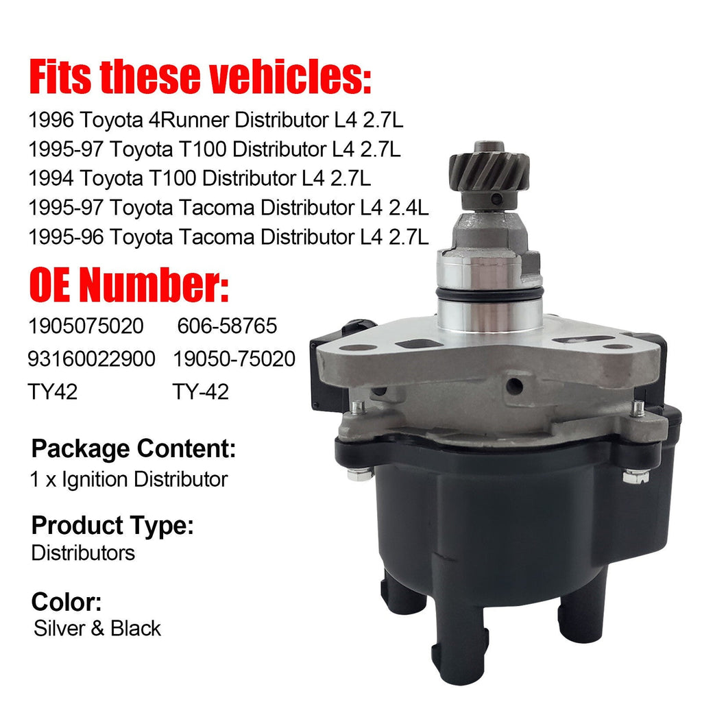 Ignition Distributor for Toyota 4Runner Tacoma 2.7L L4 1994-1997 1905075020