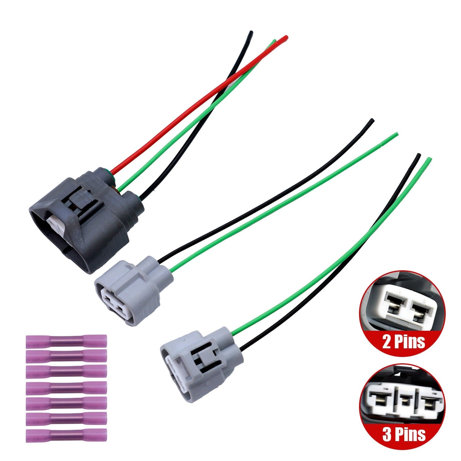 3PCS Cooling Fan Control Unit Connectors for Mitsubishi Lancer 2002-2007
