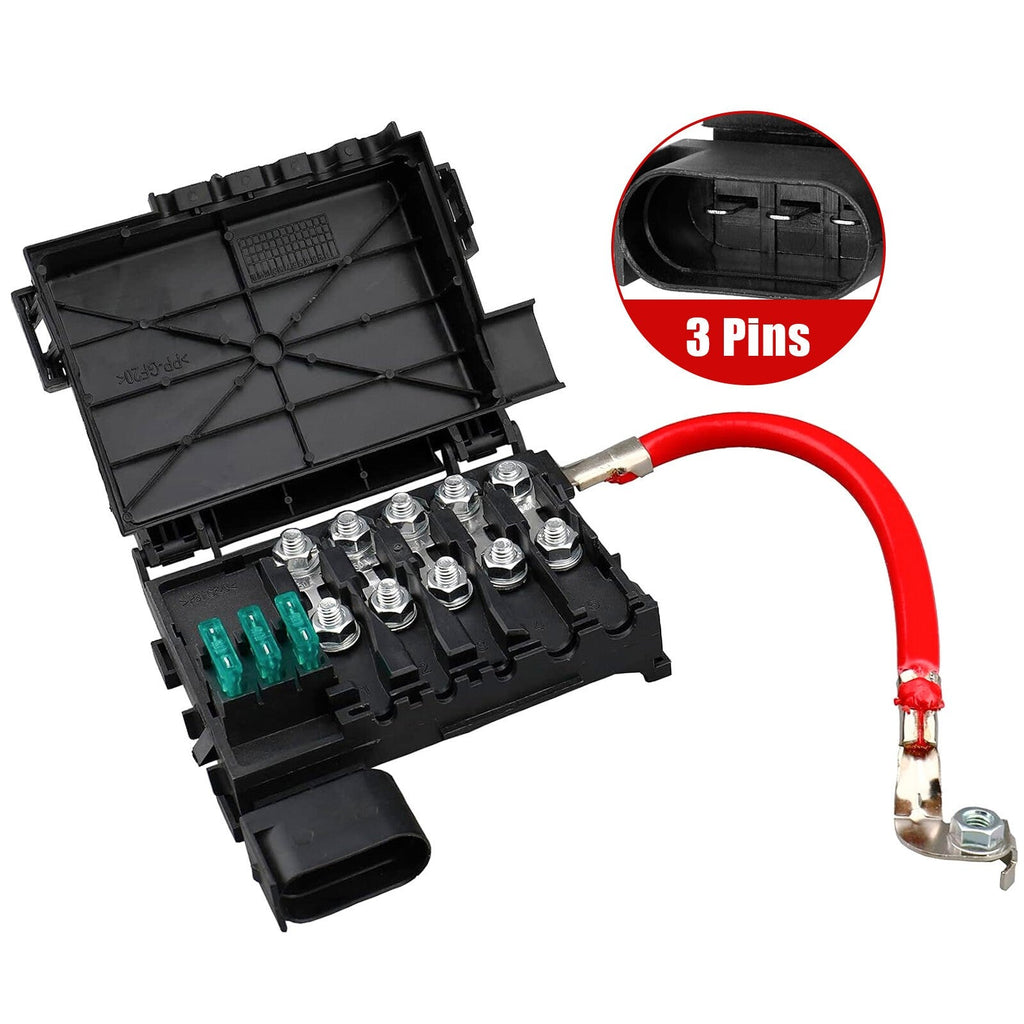 Battery Fuse Box 1J0937617D for 1999-2006 VW Jetta Golf MK4 Bora Beetle