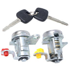 2PCS Front Left & Right Door Lock Cylinders with Keys for 93-97 Toyota Corolla