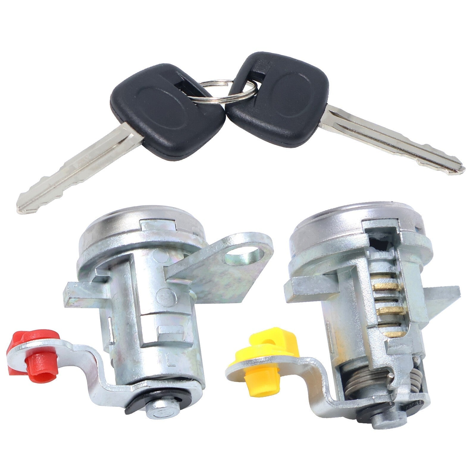 2PCS Front Left & Right Door Lock Cylinders with Keys for 93-97 Toyota Corolla