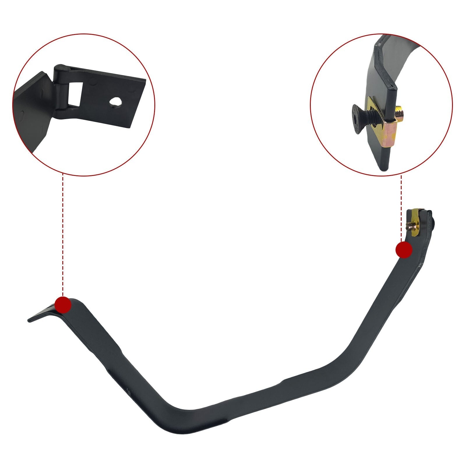 Fuel Tank Straps 2Pcs for Ford F-250 F-350 F-450 Super Duty 1999-2010