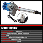 Ignition Distributor with Cap & Rotor for Chevy SBC BBC 283 305 327 350 454 V8