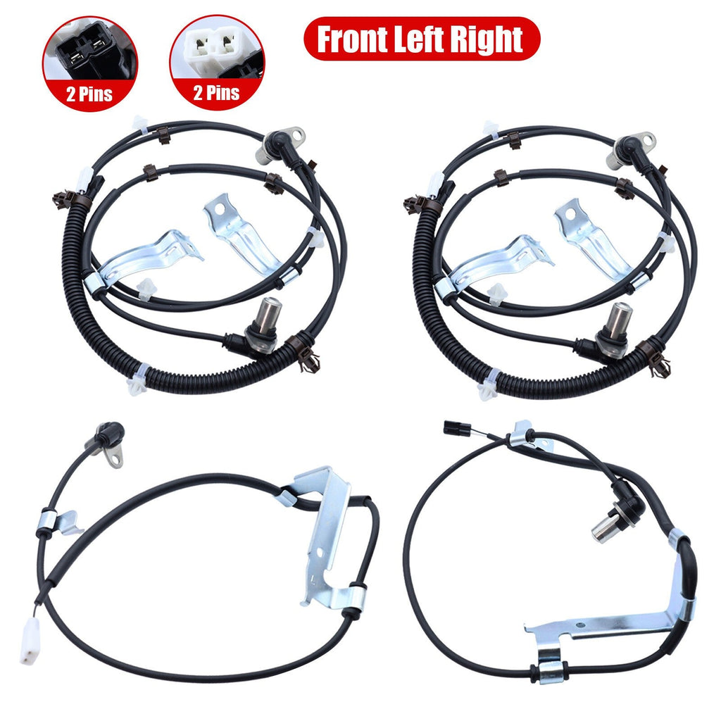 4x ABS Wheel Speed Sensors Front & Rear for Suzuki Vitara 1999-2004