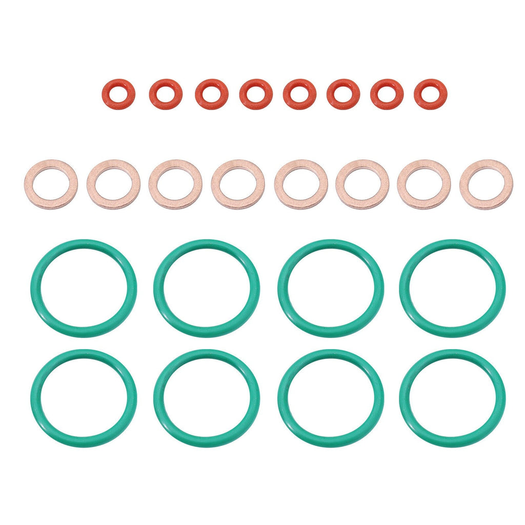 8Pcs Fuel Injection Lines for 11-19 Ford Powerstroke 6.7L Injector Seal Tubes
