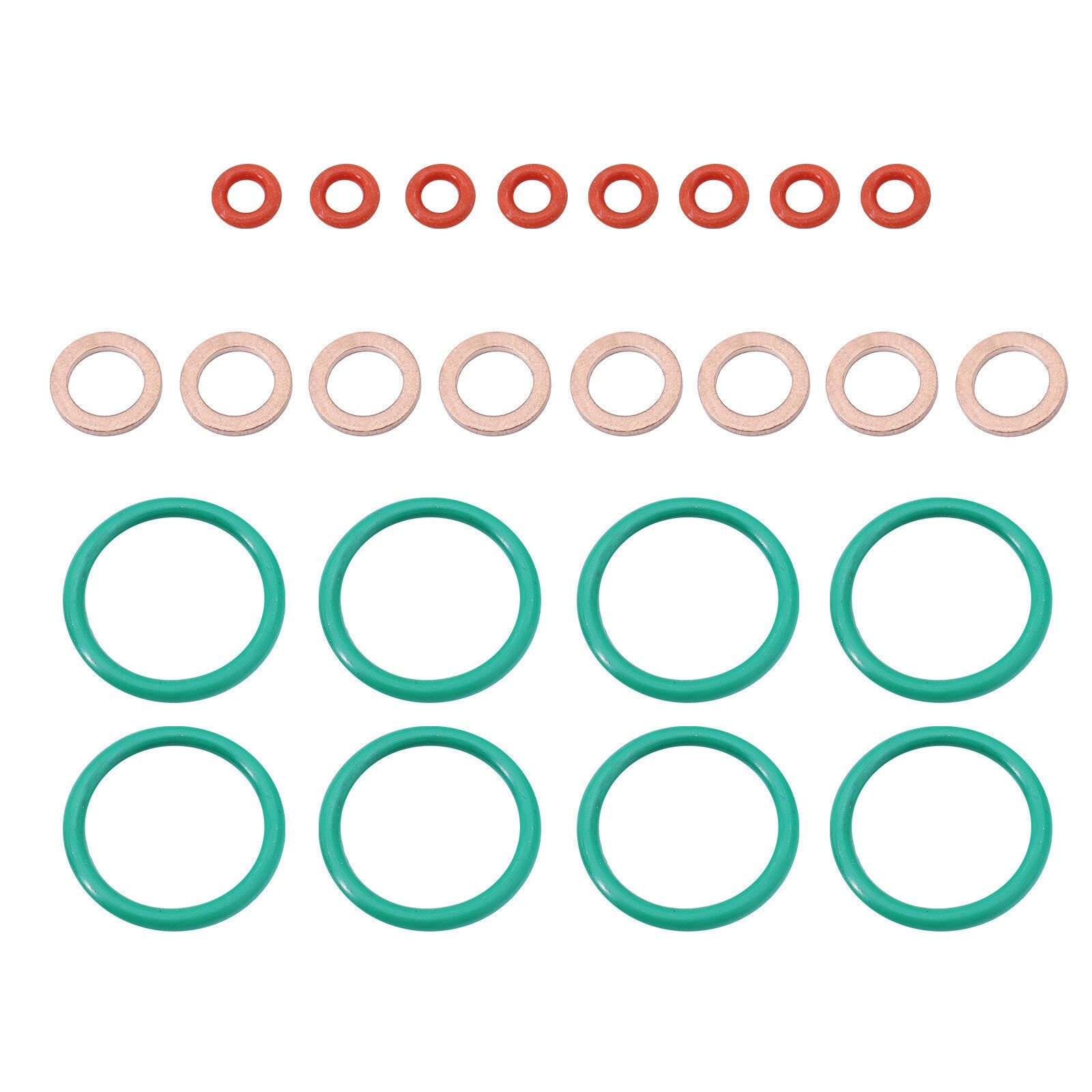 8Pcs Fuel Injection Lines for 11-19 Ford Powerstroke 6.7L Injector Seal Tubes