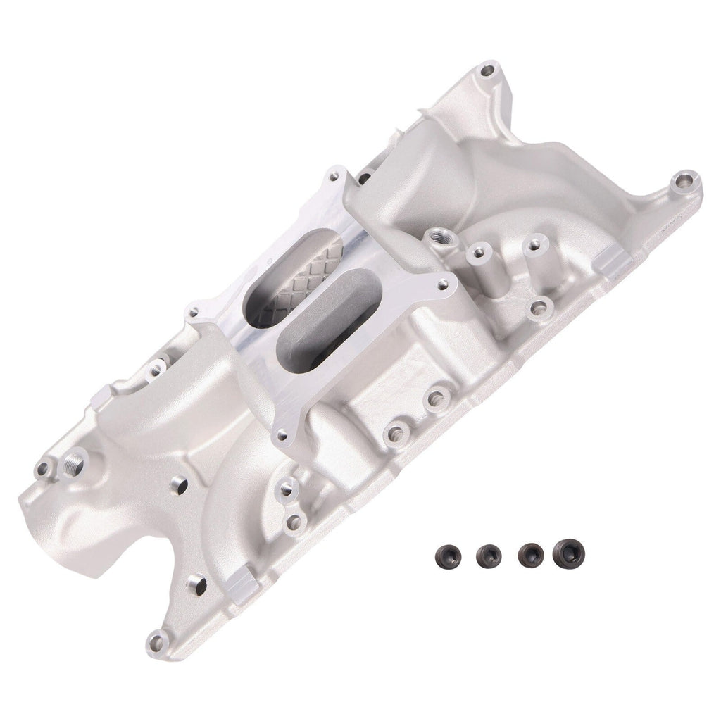 Intake Manifold w/ 4 Plugs for Ford SBF 289 302 4.3L 4.7L 5.0L Small Block
