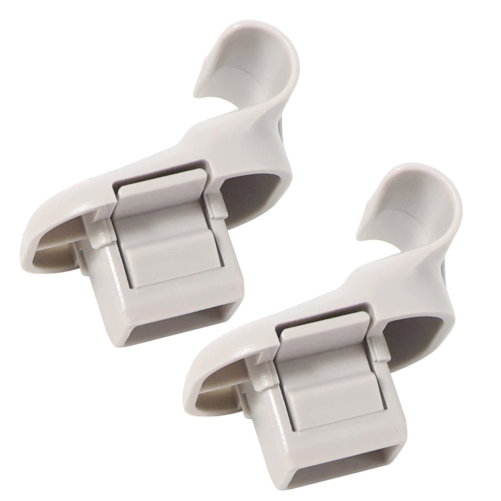 Pair of Gray Sun Visor Clips LC6269261B77 for Mazda 3 5 6 CX-7 CX-9 RX-8