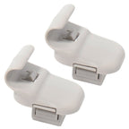 Pair of Gray Sun Visor Clips LC6269261B77 for Mazda 3 5 6 CX-7 CX-9 RX-8