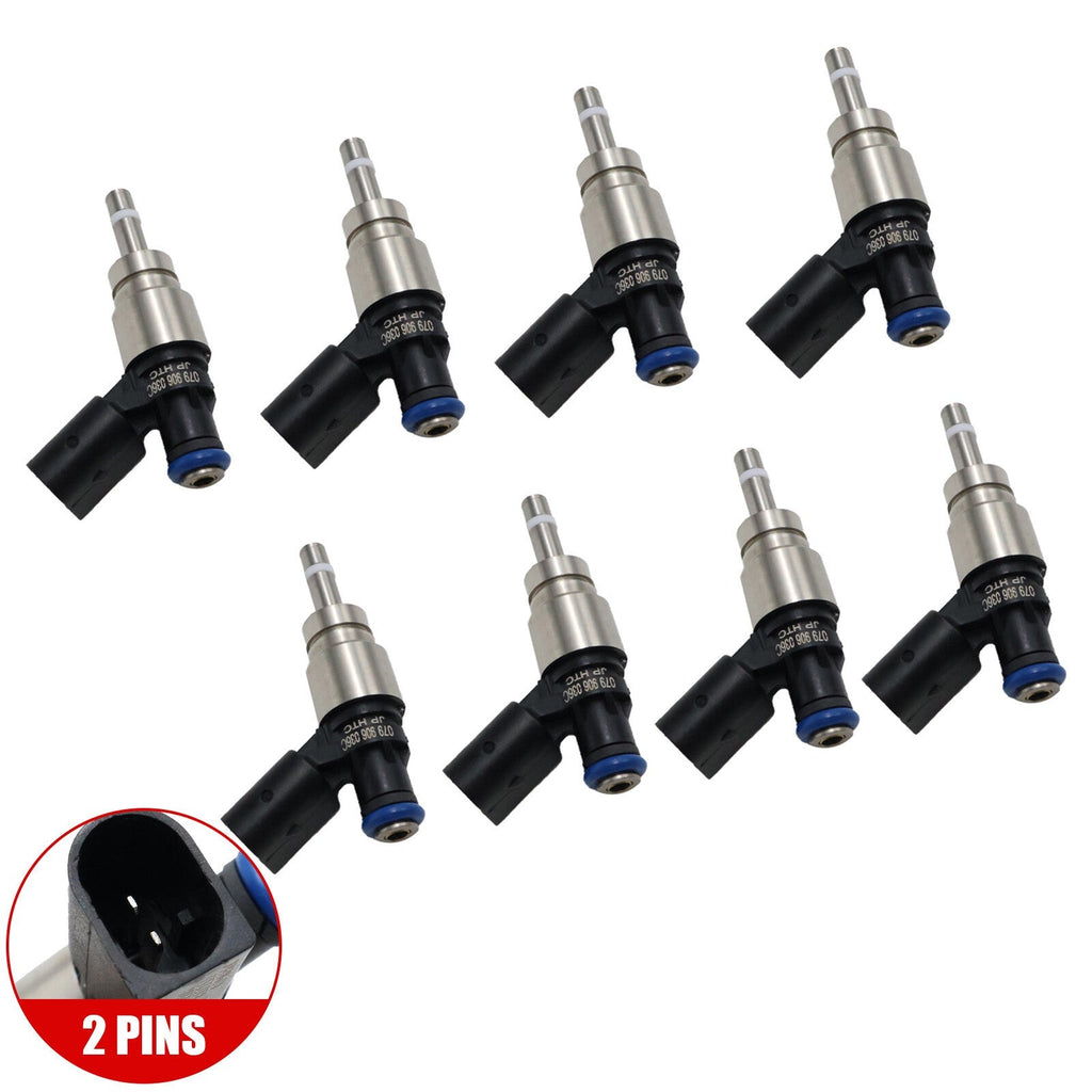 New 8x Fuel Injectors 079906036C for 07-10 VW Audi S5 Q7 A6 A8 4.2L V8