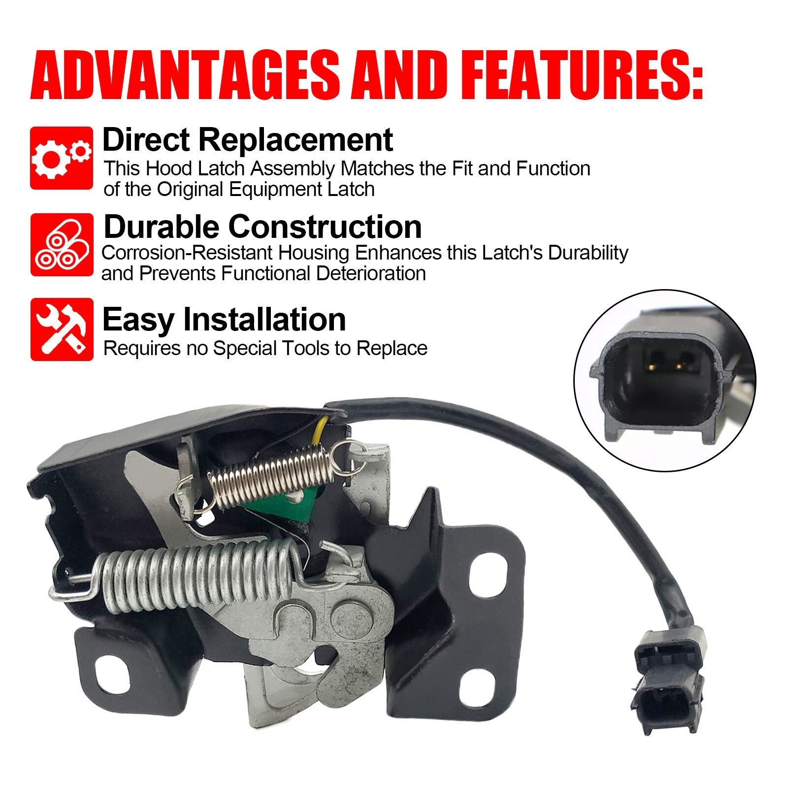 Hood Latch 74120TR0A01 for 2012-2015 Honda Civic SE EX LX 1.5L 1.8L 2.4L L4