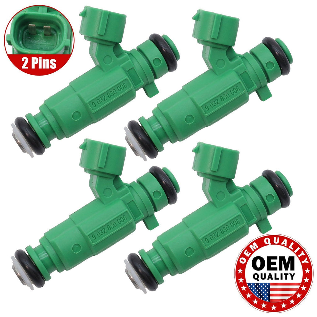 Set of 4 Fuel Injectors 3531037150 for 2006-2011 Hyundai Accent 1.6L L4