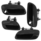4Pcs Black Door Handle Set Front w/Keyhole for 2001-2006 Hyundai Elantra