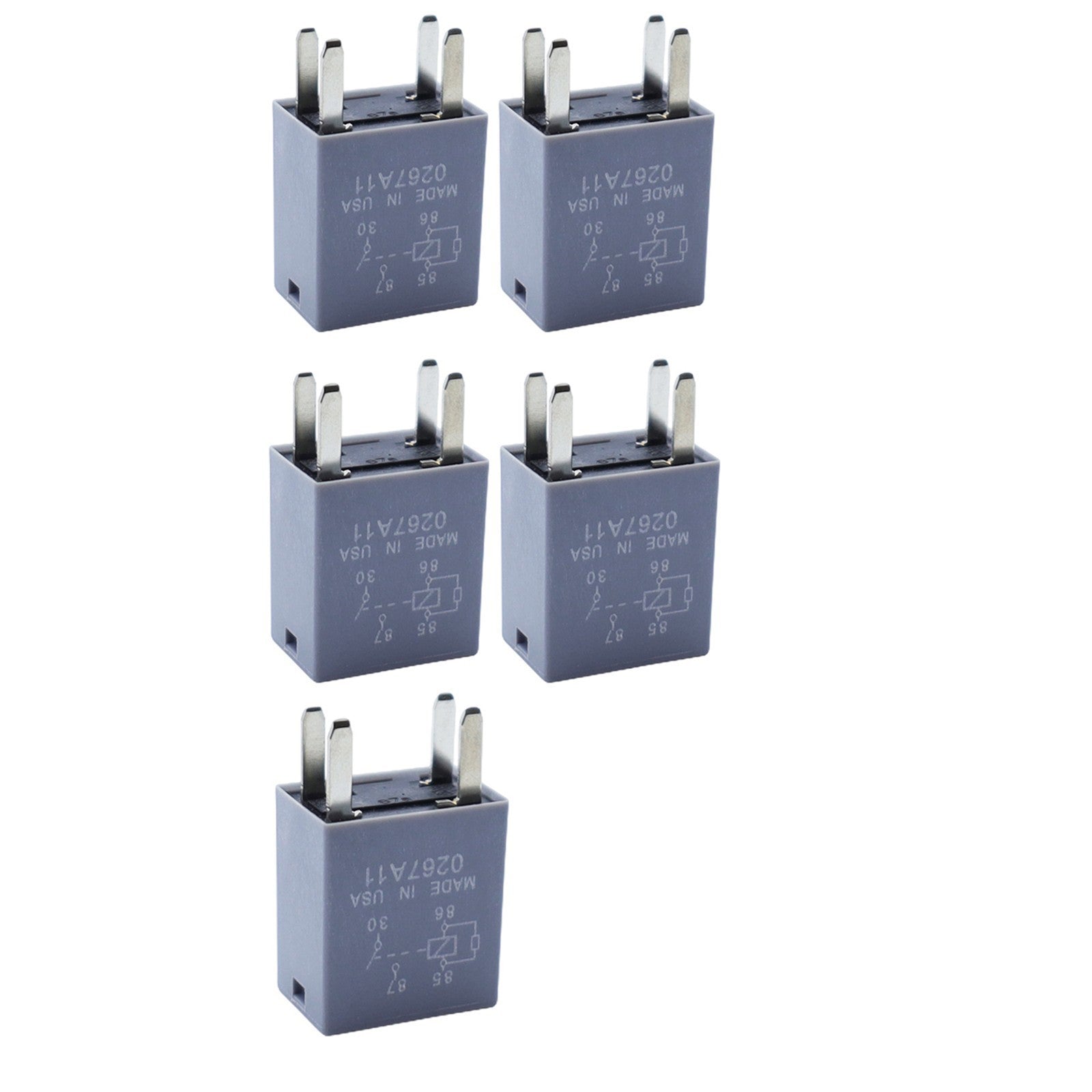 Set of 5 4-Pin Starter Relays for Chevrolet Impala Tahoe GMC Savana 12193604