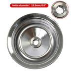 Chrome Power Steering Pump Pulley Double Groove Saginaw GM Chevy Belt
