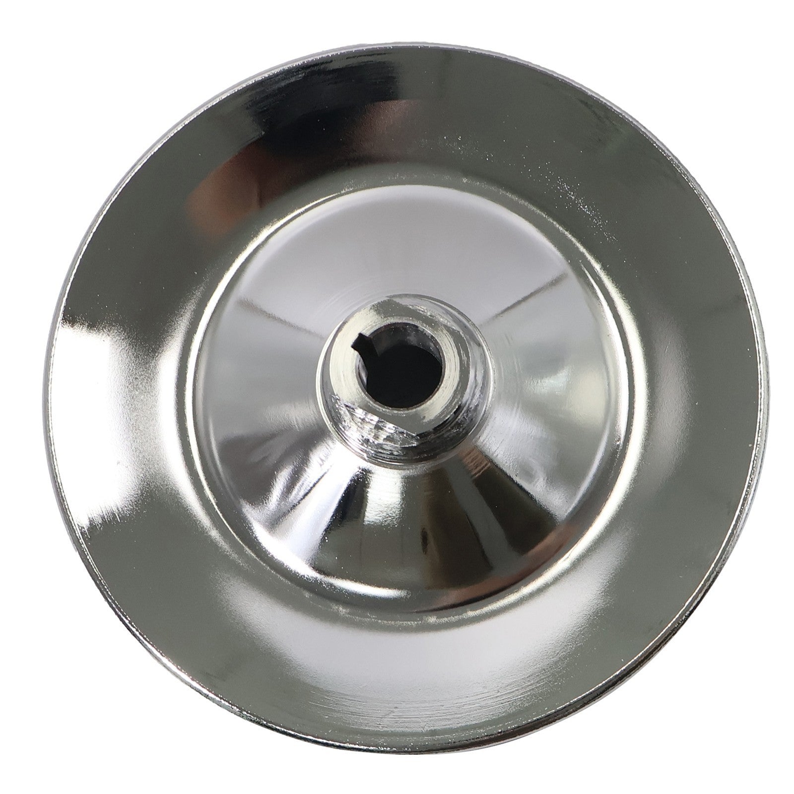 Chrome Power Steering Pump Pulley Double Groove Saginaw GM Chevy Belt