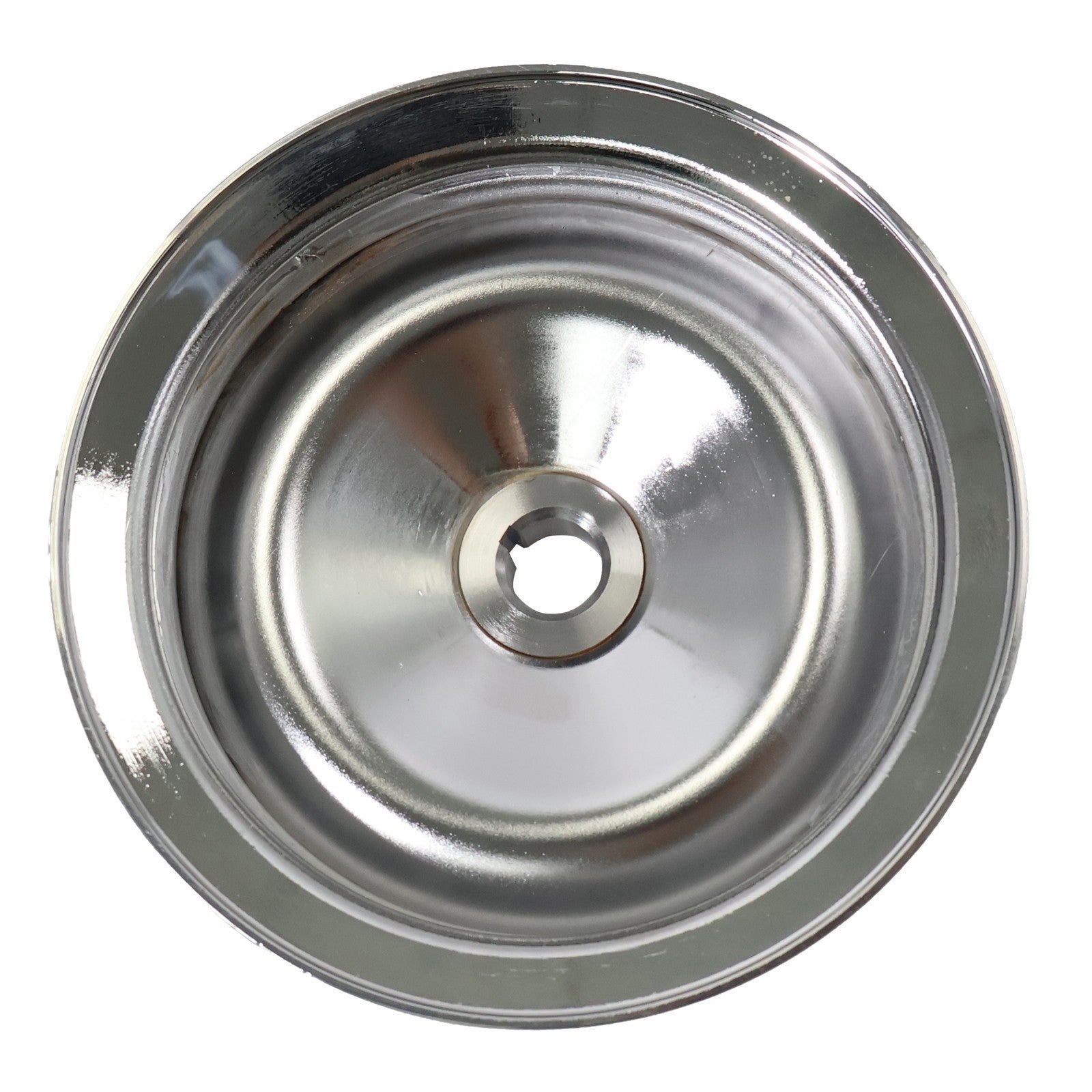 Chrome Power Steering Pump Pulley Double Groove Saginaw GM Chevy Belt