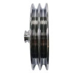 Chrome Power Steering Pump Pulley Double Groove Saginaw GM Chevy Belt