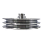 Chrome Power Steering Pump Pulley Double Groove Saginaw GM Chevy Belt