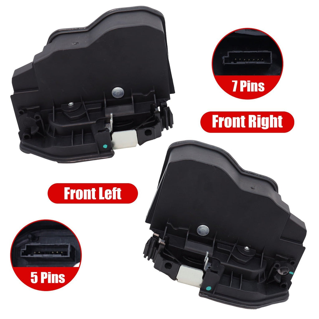 BMW Front Left & Right Door Lock Actuator Latch 51217202143 Replacement