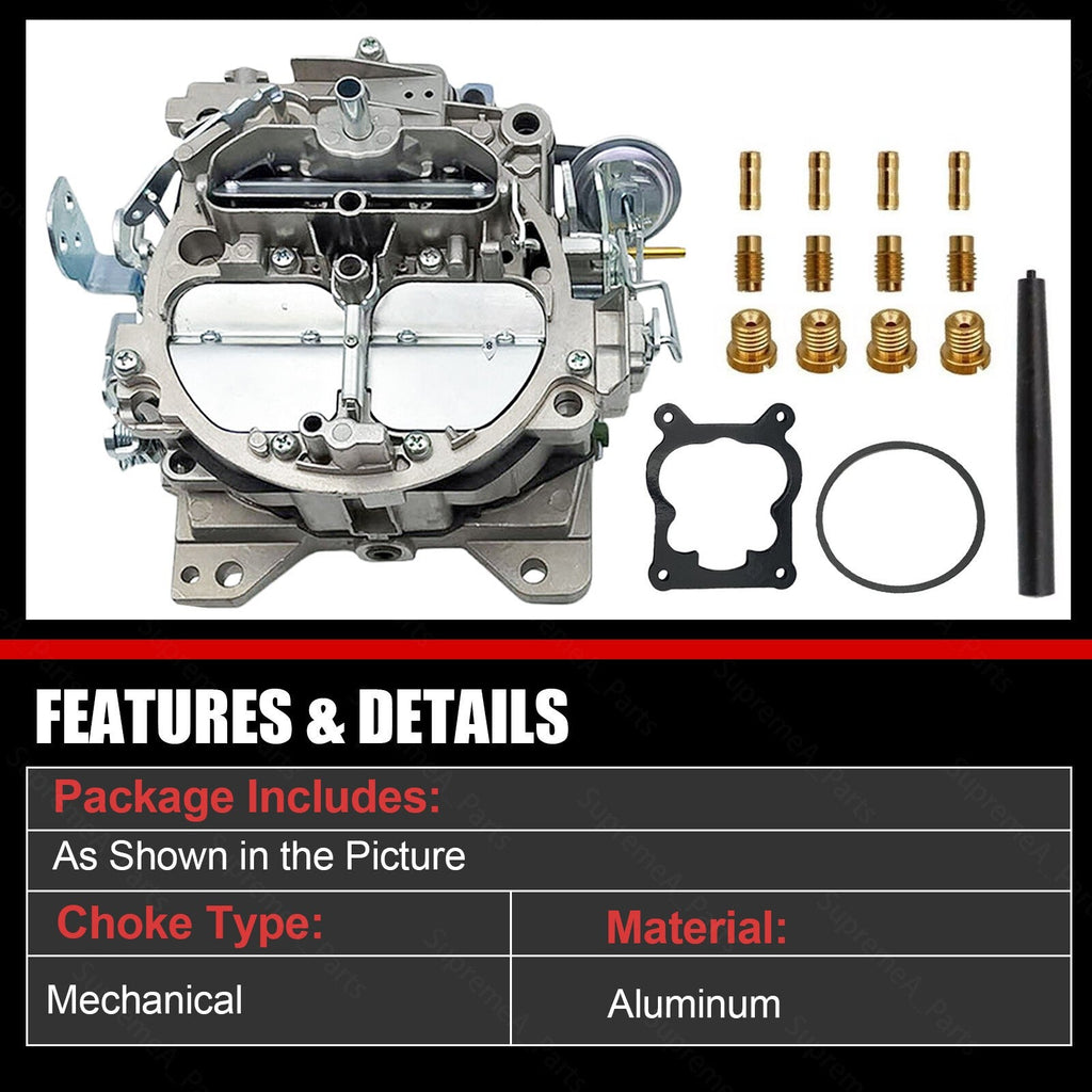 Chevy 350 327 396 400 402 427 454 Quadrajet 750CFM 4MV 4 Barrel Carburetor